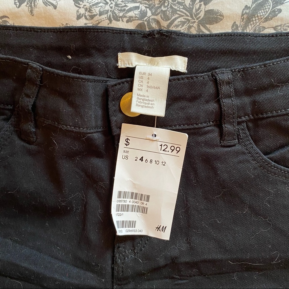 Black Jean Shorts